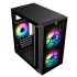 PC Power Spider Web Crystal Mini BK With 230W PSU & 3 FANS Gaming Case